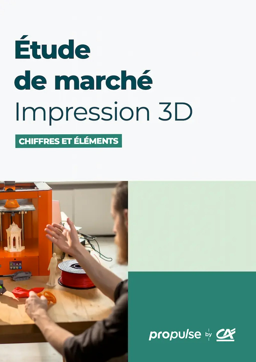 Étude de marché de l'impression 3D couverture