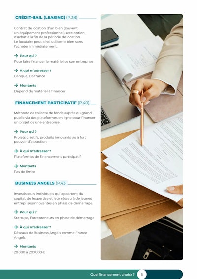 Guide du financement professionnel aperçu