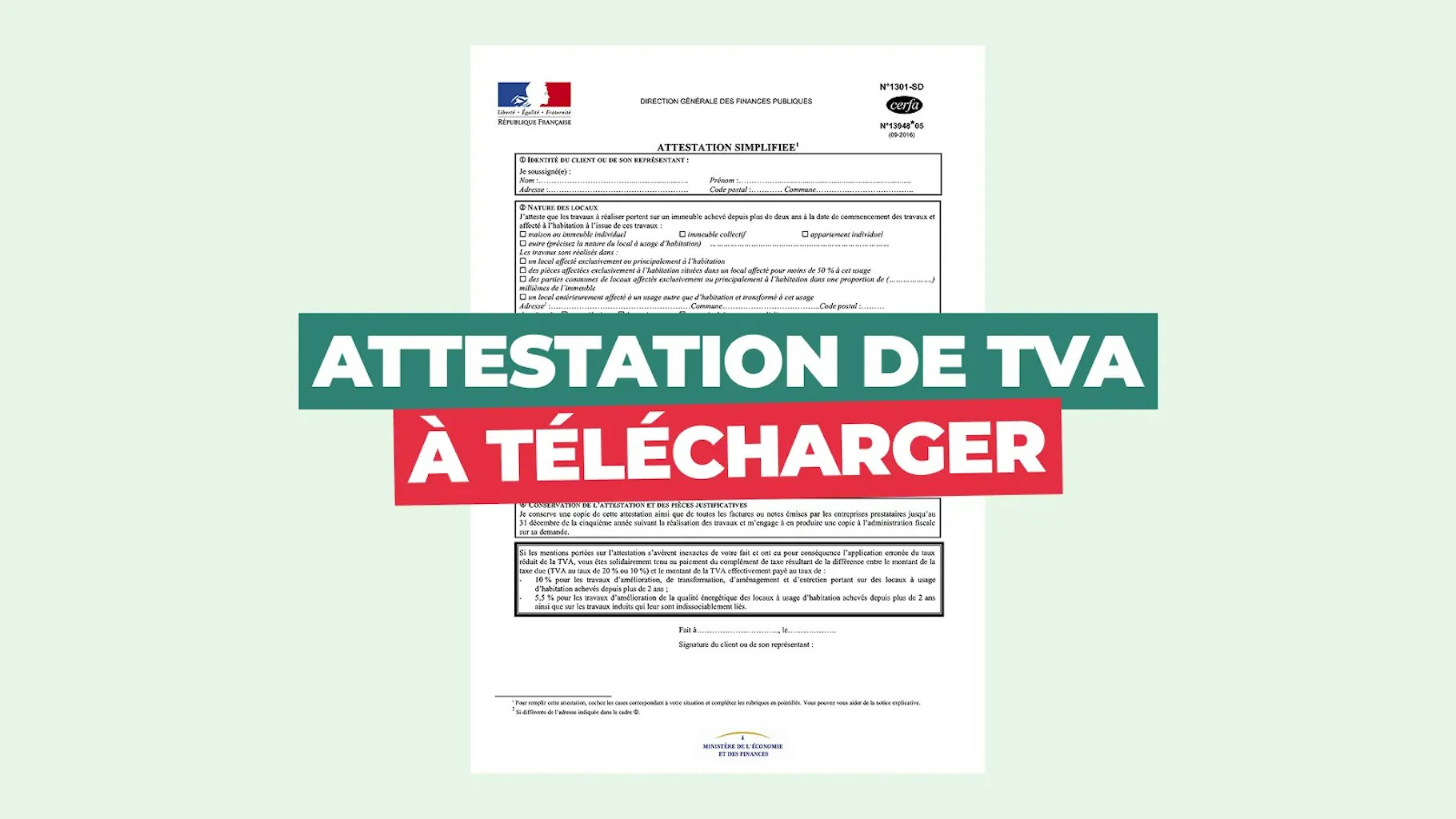 Obtenir une attestation de TVA