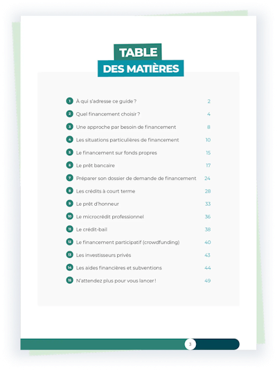 Guide du financement professionnel aperçu