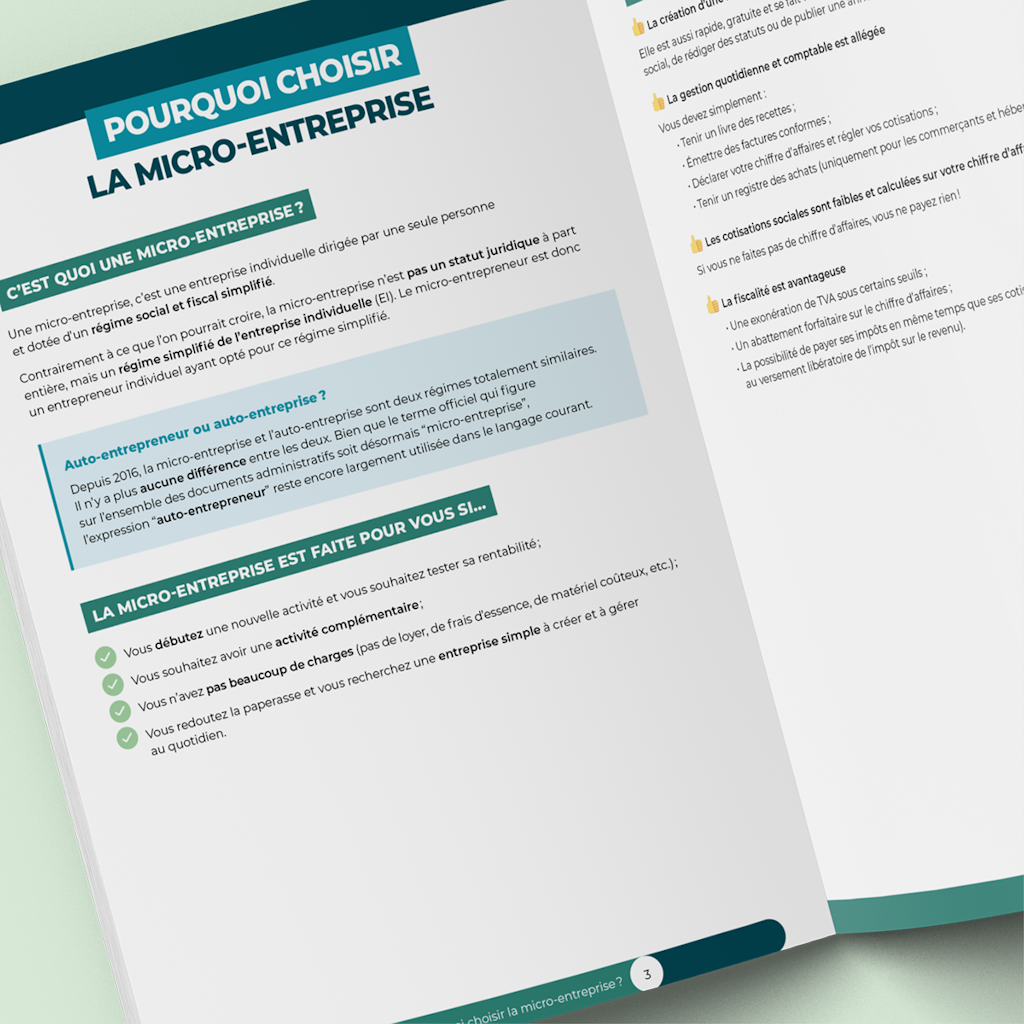 Guide de la micro-entreprise ouvert Guide de la micro-entreprise ouvert