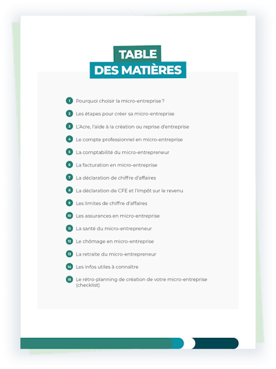 Aperçu Guide micro-entreprise page 2 Aperçu Guide micro-entreprise page 2