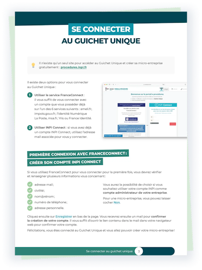 Aperçu guide du Guichet unique 3