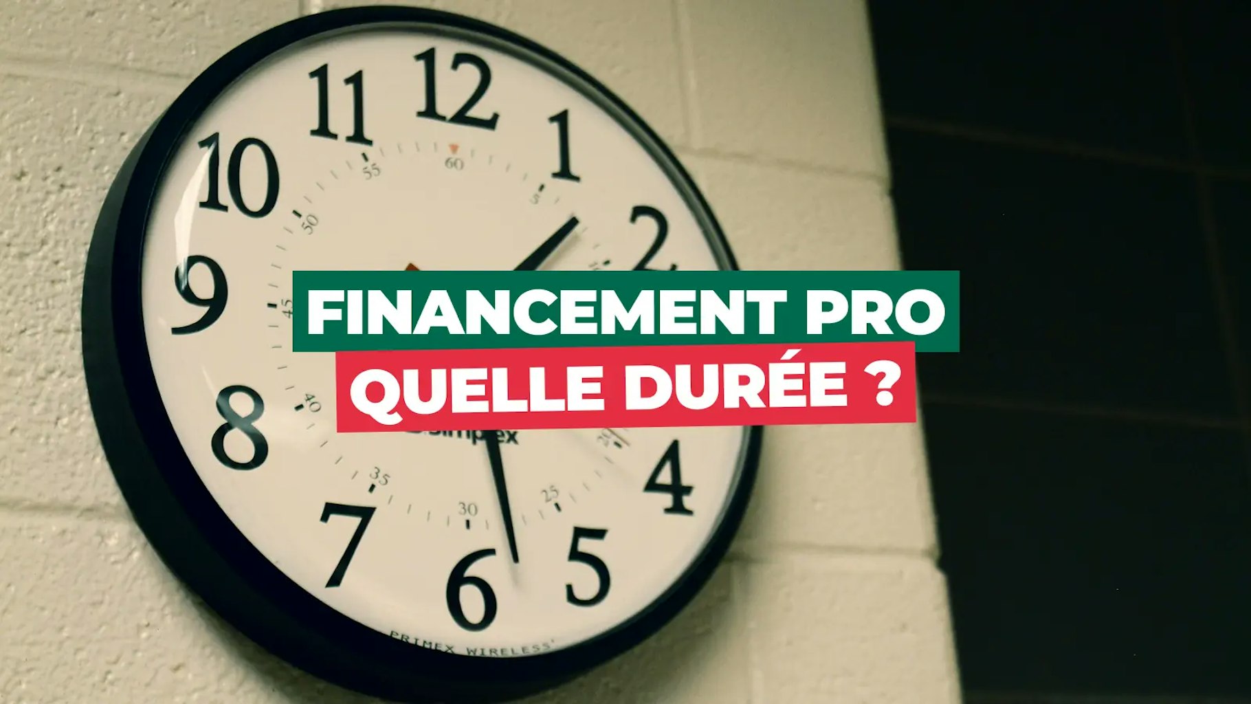Durée d’un prêt professionnel