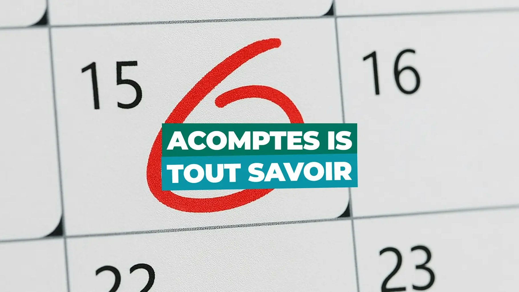 Acompte d'IS
