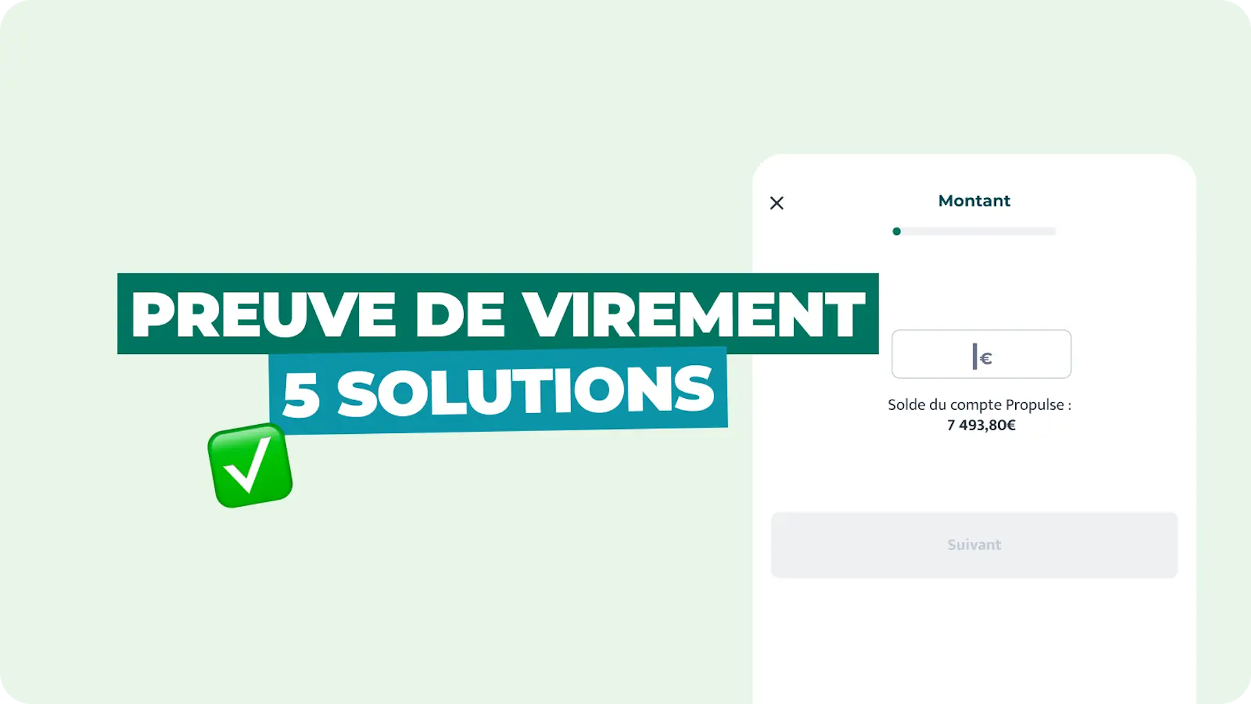 Preuve de virement Preuve de virement