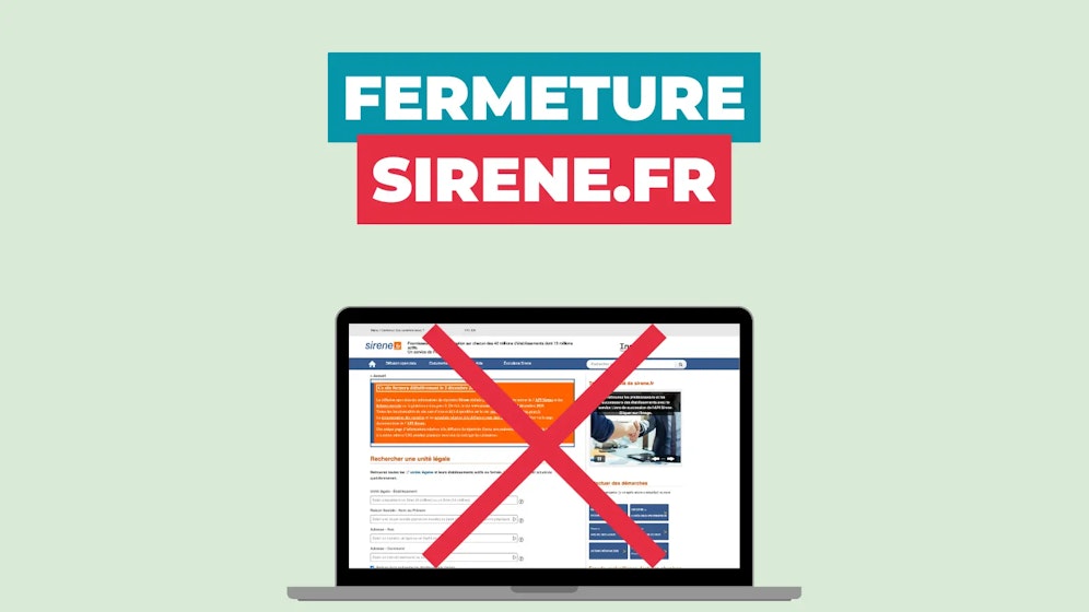 Fermeture Sirene.fr