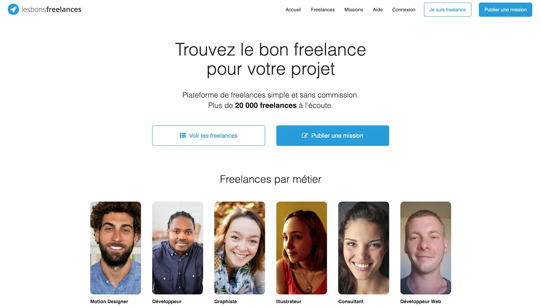 home page LesBonsFreelances Home page LesBonsFreelances