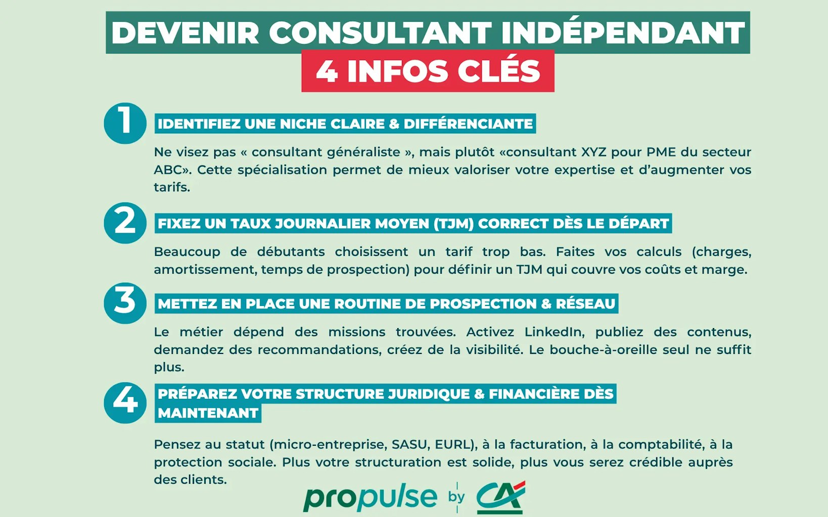 Devenir consultant indépendant Devenir consultant indépendant