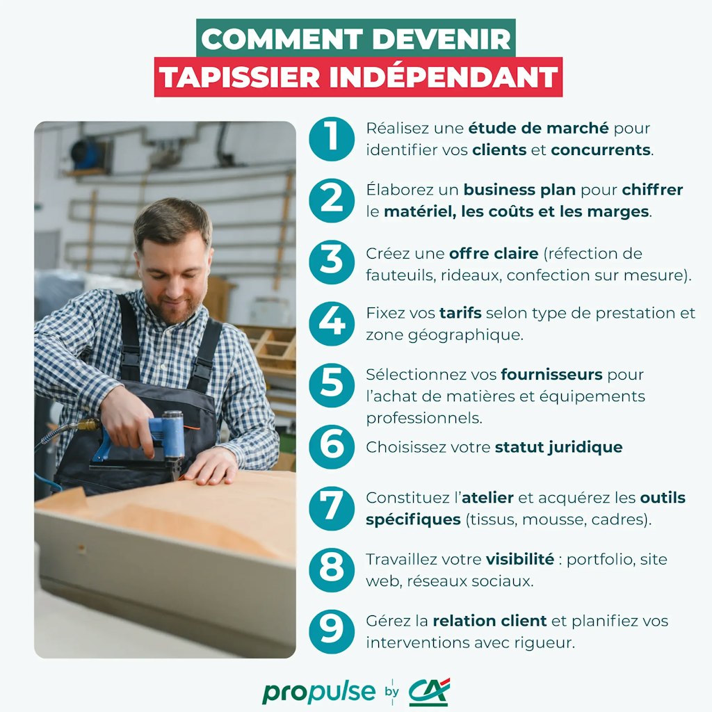 Devenir tapissier