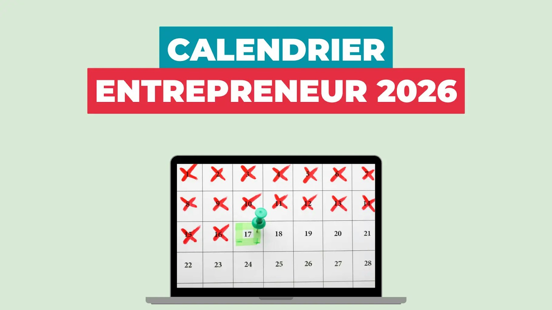 Calendrier entrepreneur Calendrier entrepreneur