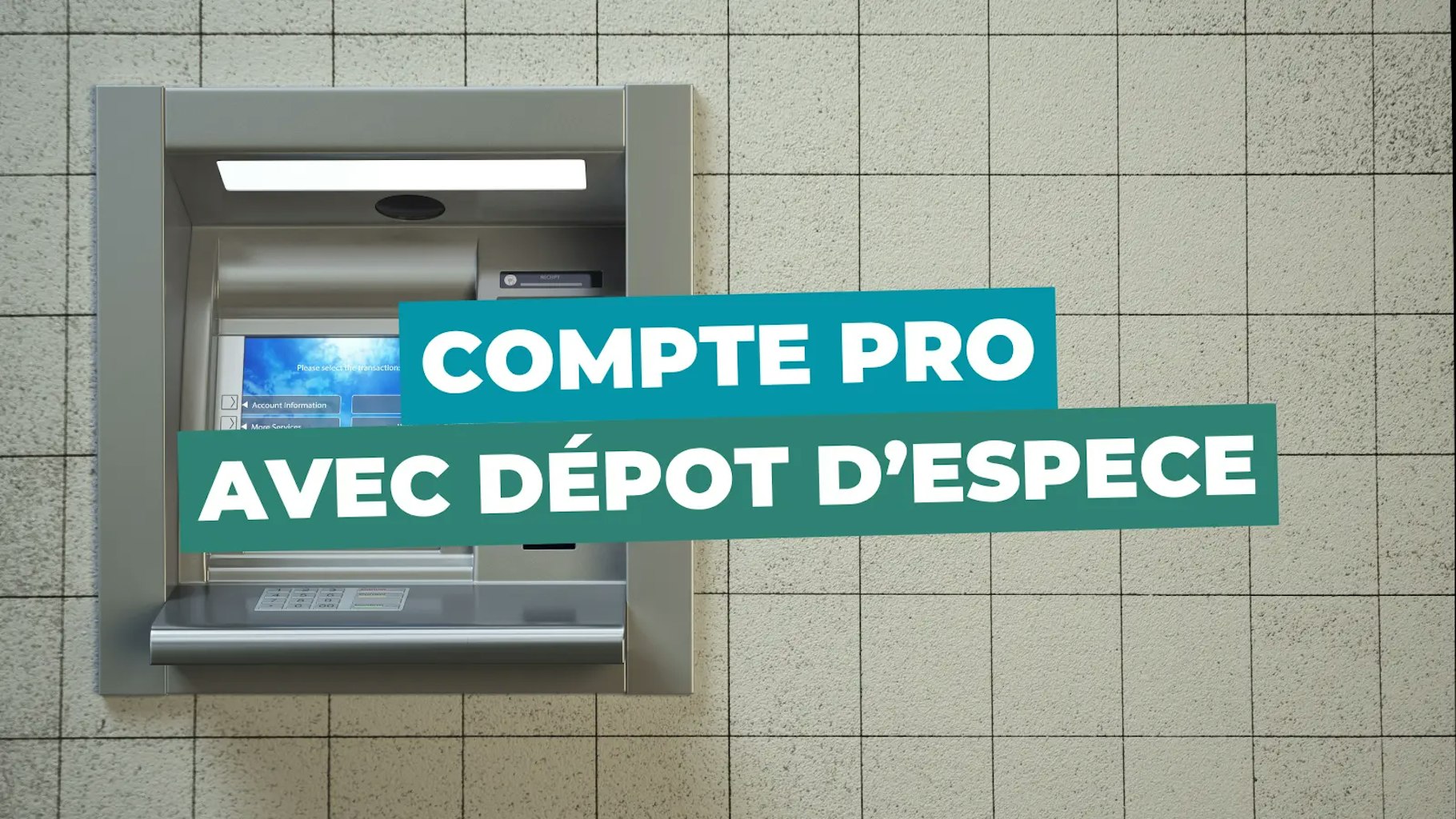 Compte pro avec depot d'espece
