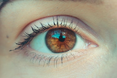 Highlight of two people's eyes.