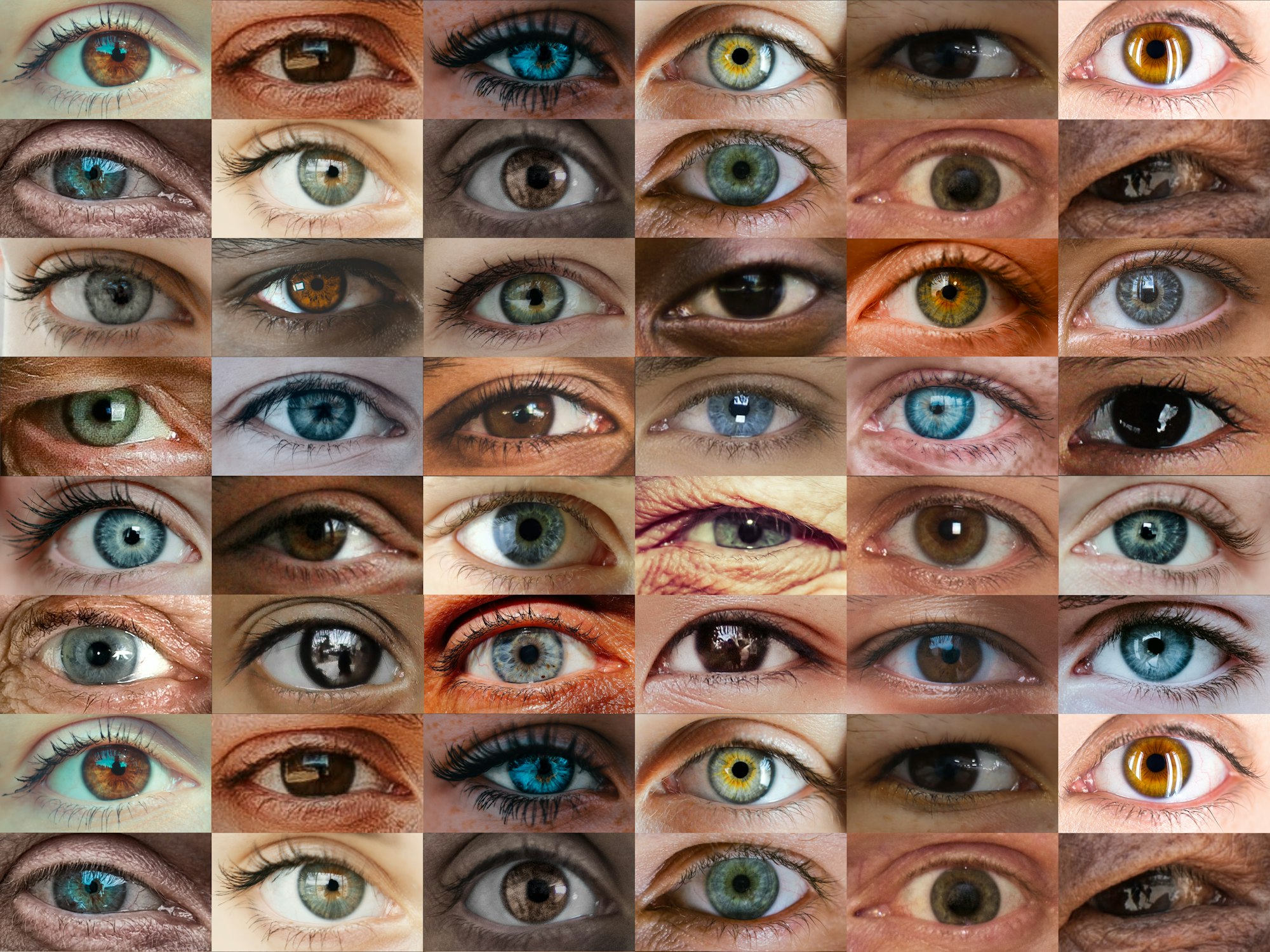 Collage of eyes