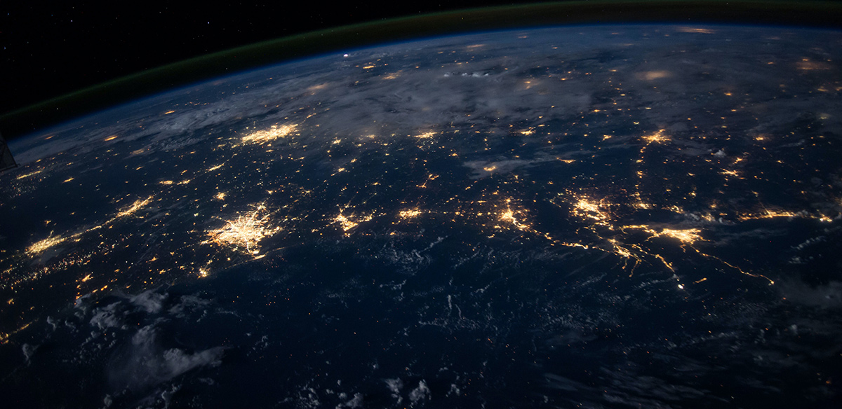 World at night from space Image of the world from space at night