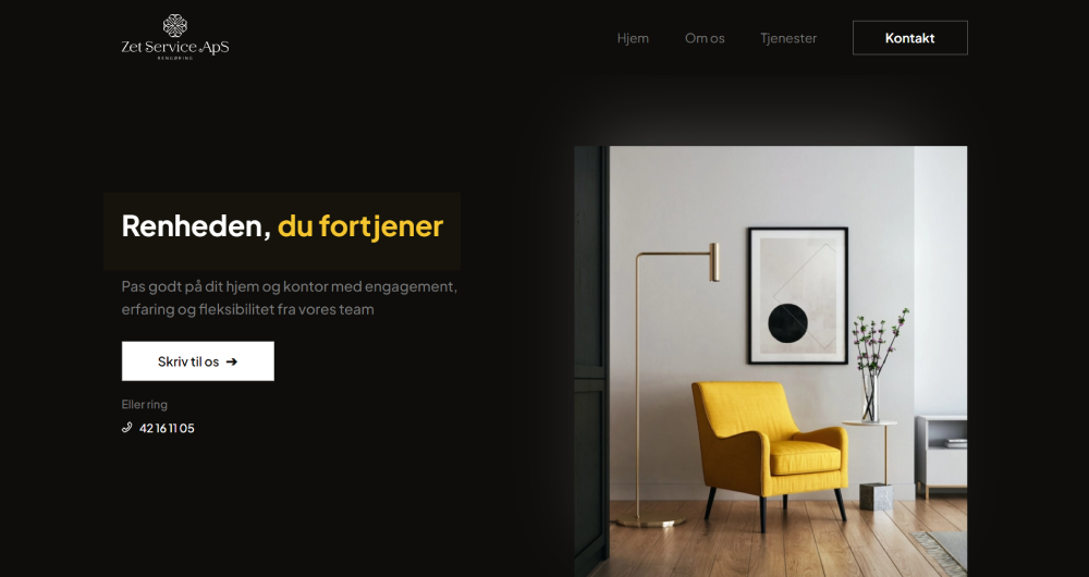 Image of Zetservice website