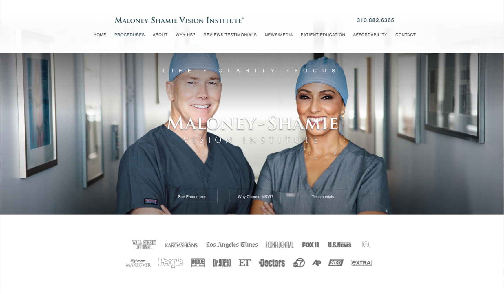 Studio III Featured Client The MaloneyShamie Vision Institute