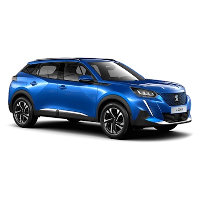 Blauwe Peugeot e2008