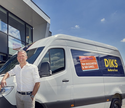 Gerard met Diks Van Dusschoten bus