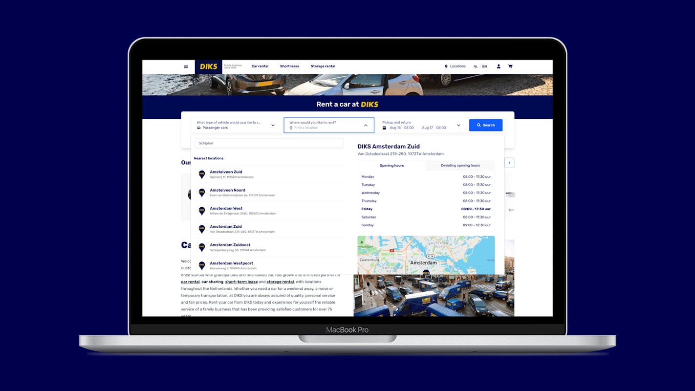 User-friendly booking block in action