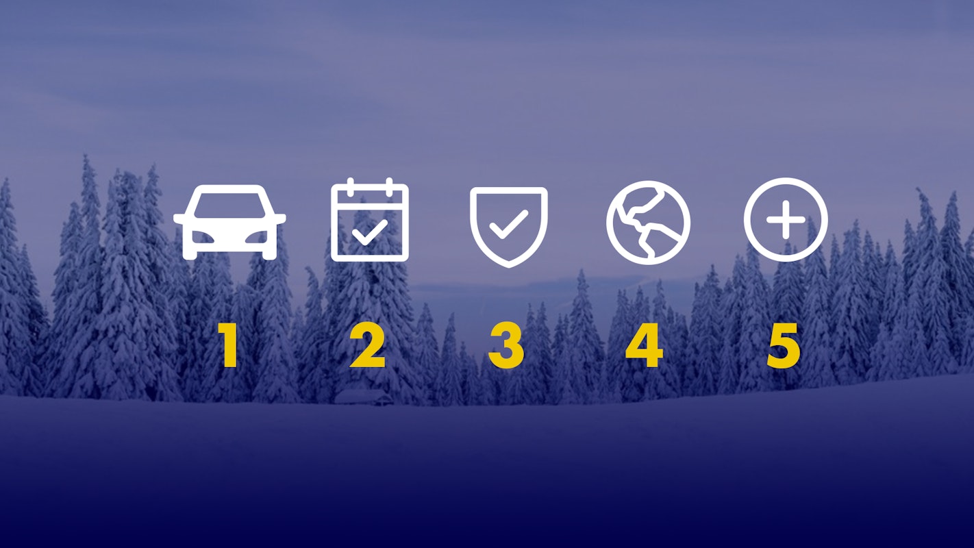 Rent a car for winter sports in 5 easy steps.