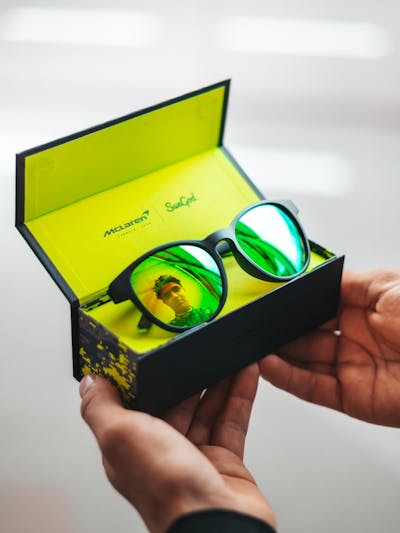 Lando Norris Limited Edition Sunglasses in their box