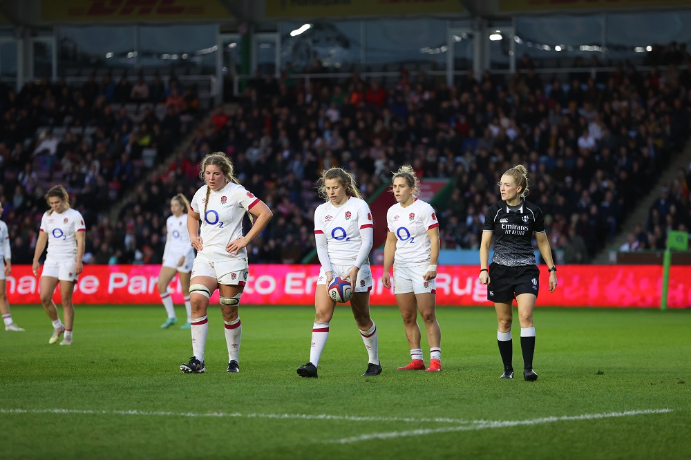 The Red Roses in their game against Canada Women last November
