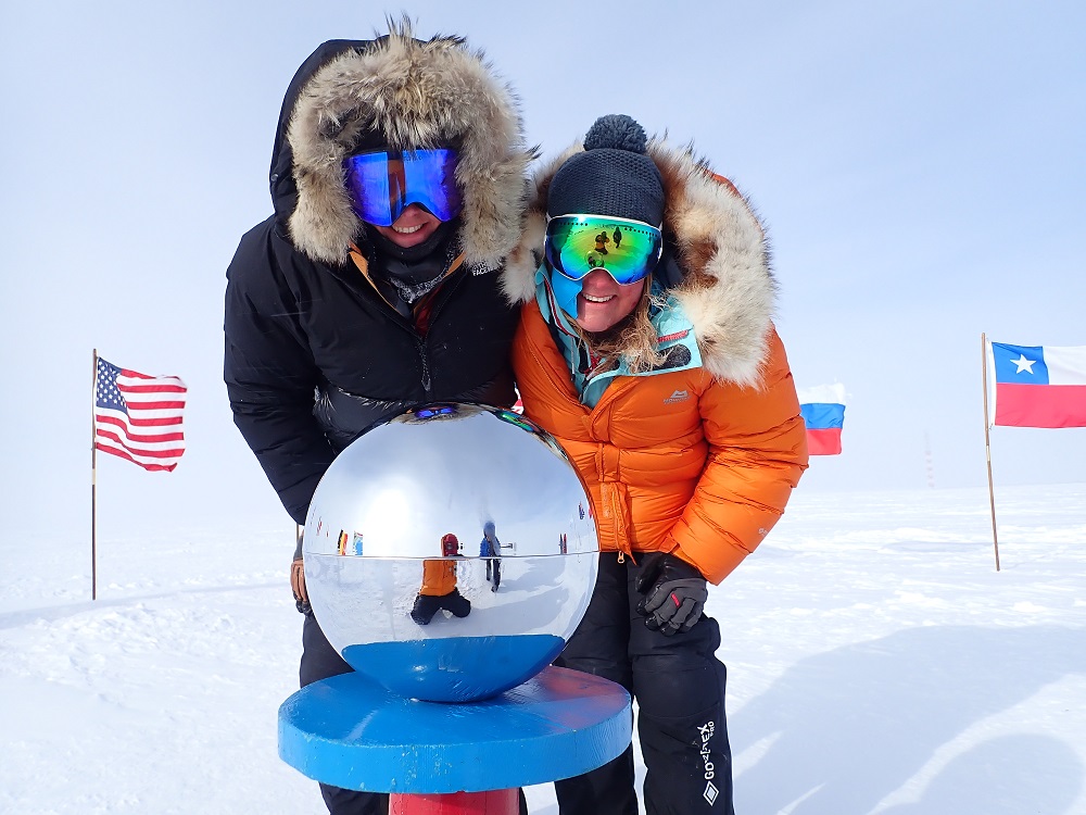 SunGod Ambassadors Jenny Wordsworth and Mollie Hughes finished their respective solo crossings of the Antarctic at the same time: “So many years of effort and determination went into achieving this lifelong dream, and finally reaching the south pole is probably the most surreal thing to have happened to me.”