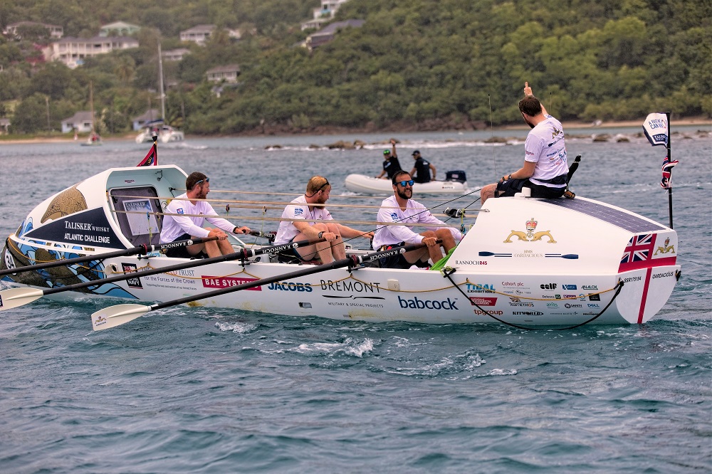"We set ourselves a goal of being the fastest serving military team to row the Atlantic. Chipping away at the other teams to achieve this goal was a great focus and distraction.” Photo: Alligin Photography