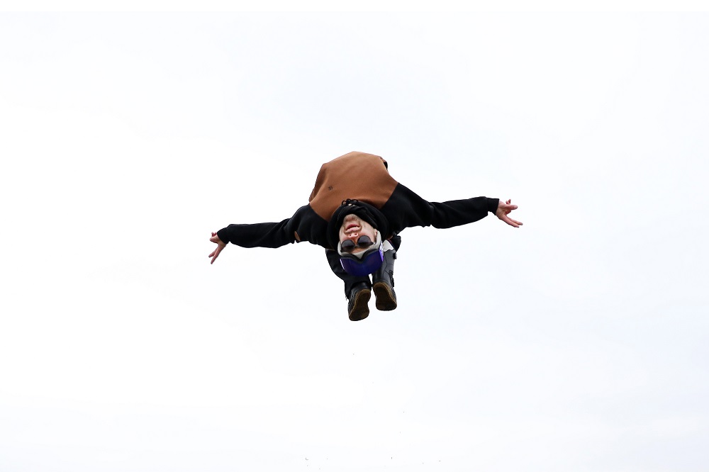 "To keep my brain active and my aerial awareness up, I try and do some basic flips and cartwheels in the garden each day." Pro Snowboarder Billy Morgan