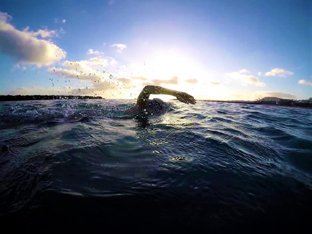 “I was petrified of open water swimming for a long time. I now love it and do a lot of endurance swimming events.”