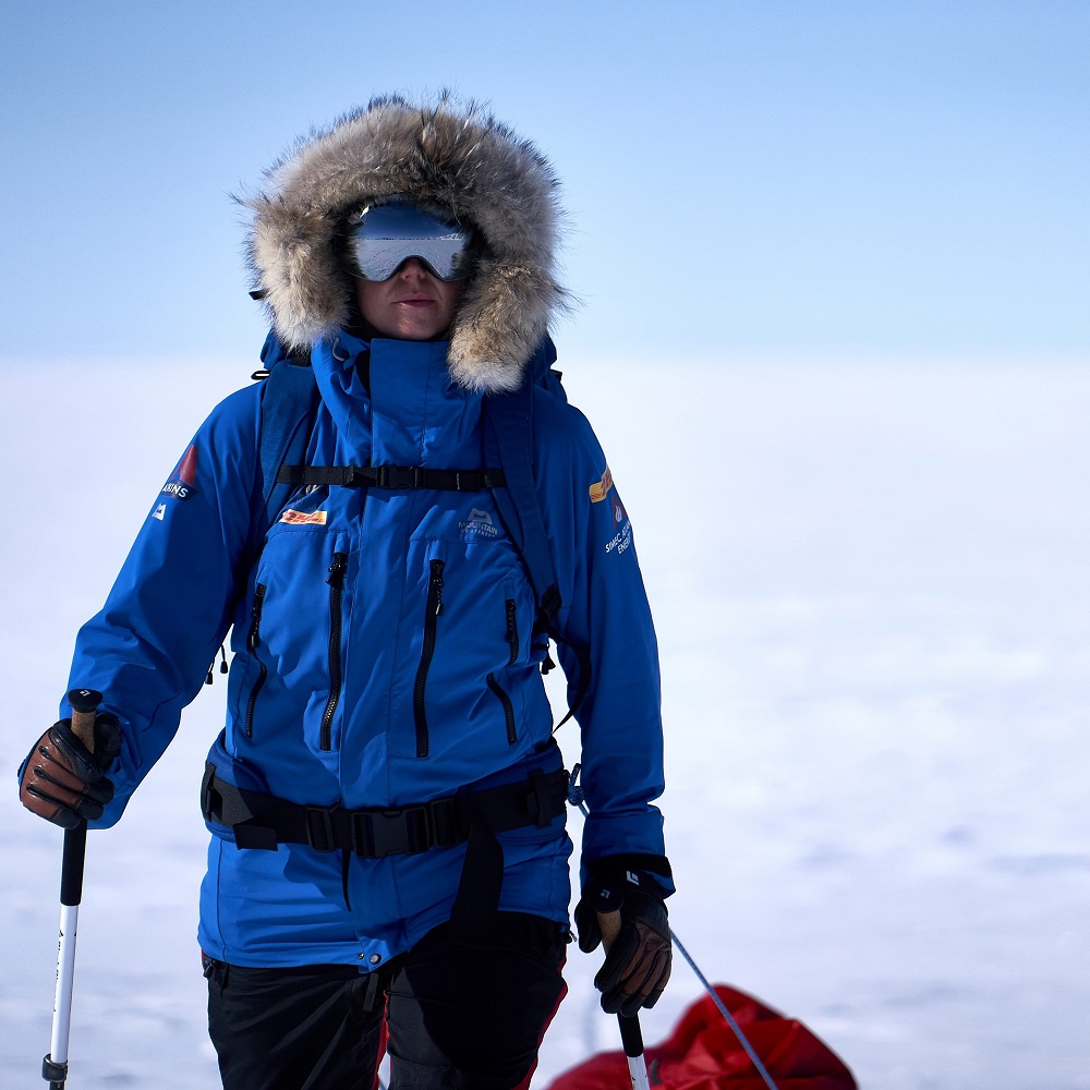 “I never entertained or let any thoughts into my head that I wouldn’t make it. There was simply no way I wasn’t reaching the South Pole. it was the hardest thing I have ever done.” Jenny Wordsworth Photo: Hamish Frost