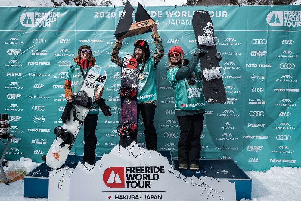 SunGod Athlete, Michaela Davis-Meehan takes the second spot in the snowboard women.