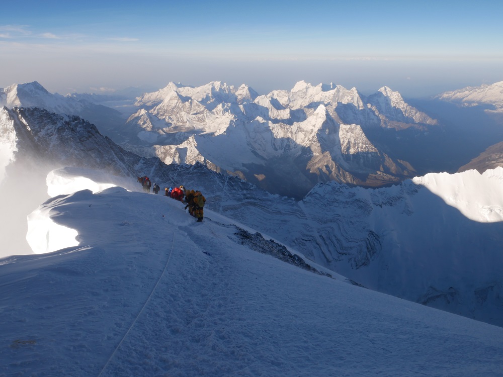 "The summit of Everest was everything I had ever hoped for. We stood still in complete silence staring at the majestic view, entranced by the sheer beauty of our planet."