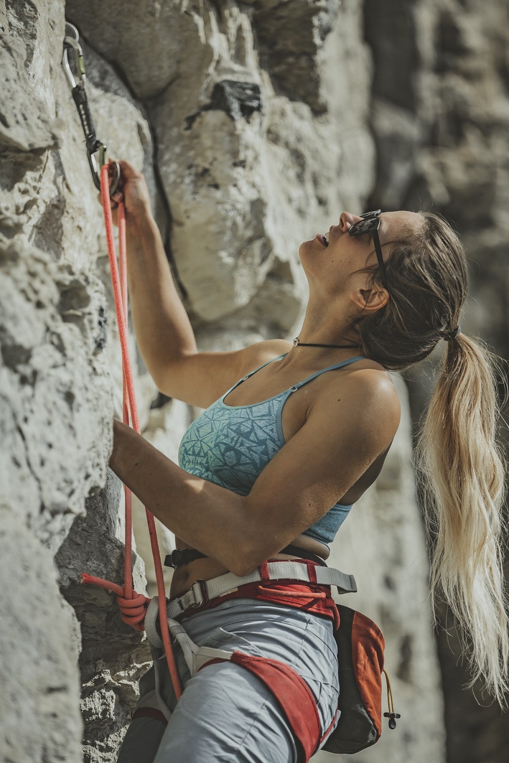 SunGod ambassador Lena Drapella is a climber and a professional outdoor photographer currently based in the UK. Photo: Stefano De Boni