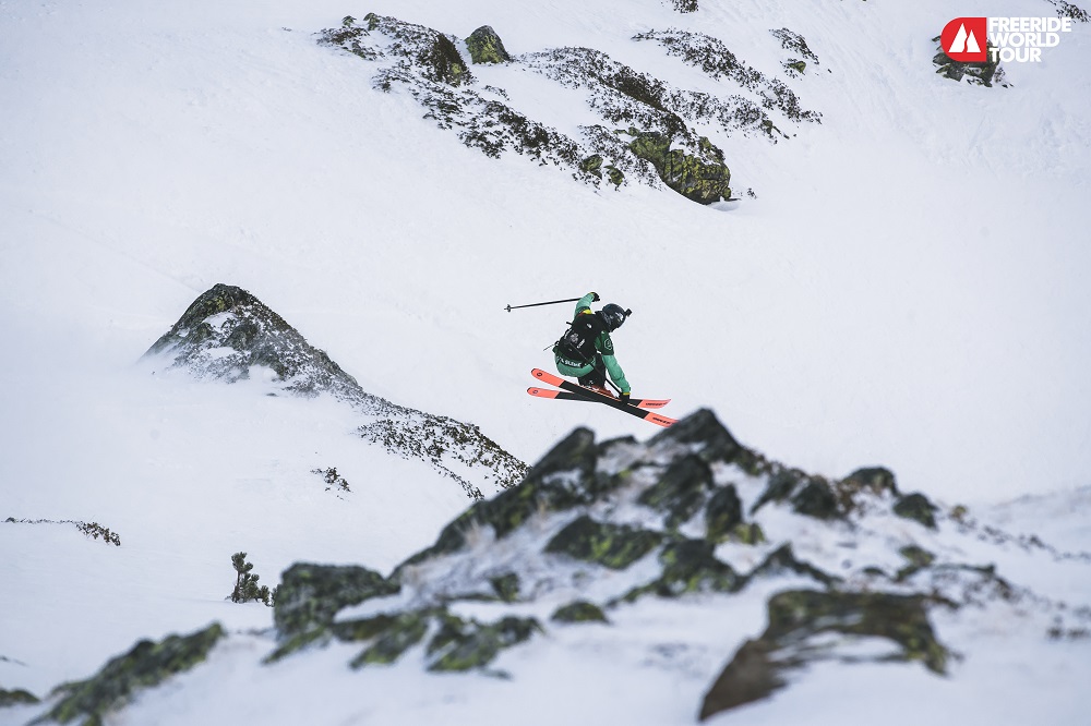 French skier Léo Slemmet tweaks his way into the top spot for the ski men Photo: M.Knoll