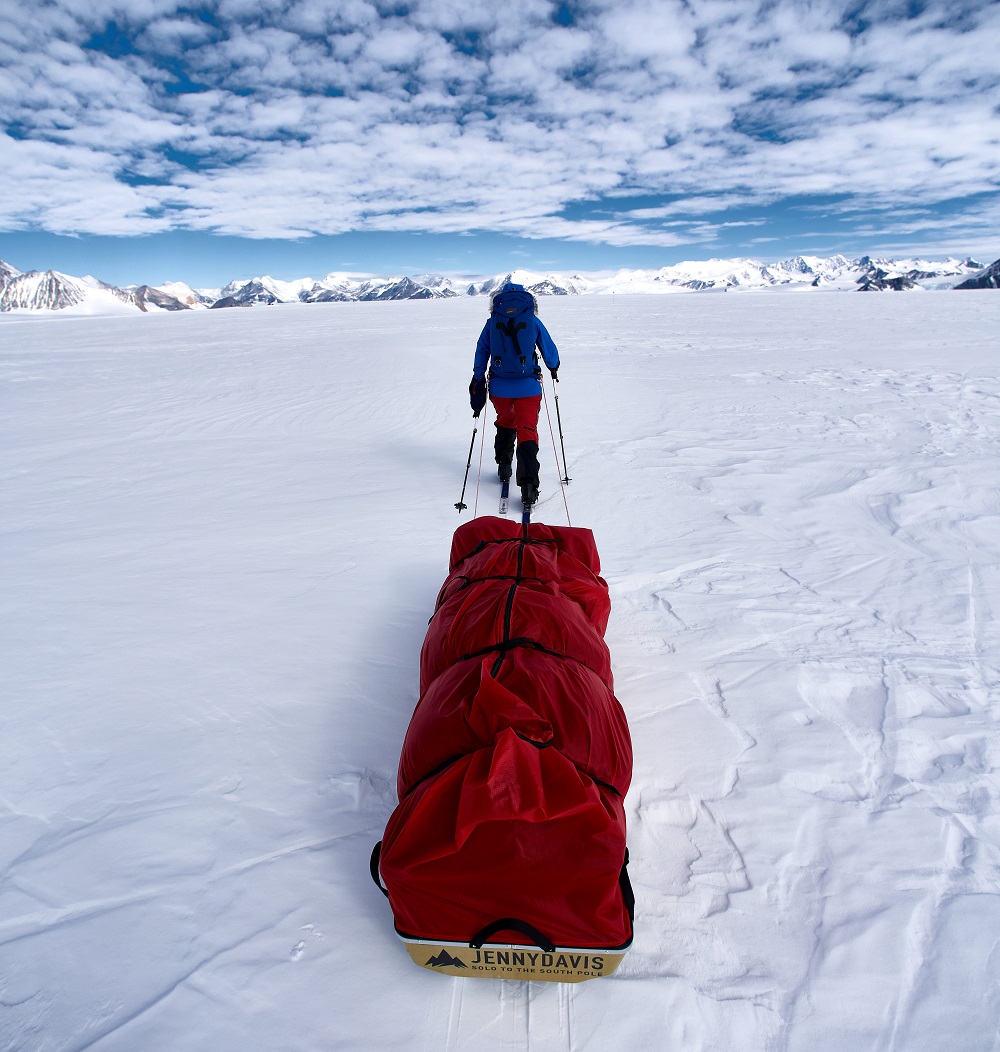 "I got my kit and sled down to a very light 72kg - It really makes you realize how little you truly need in life."  Photo: Hamish Frost