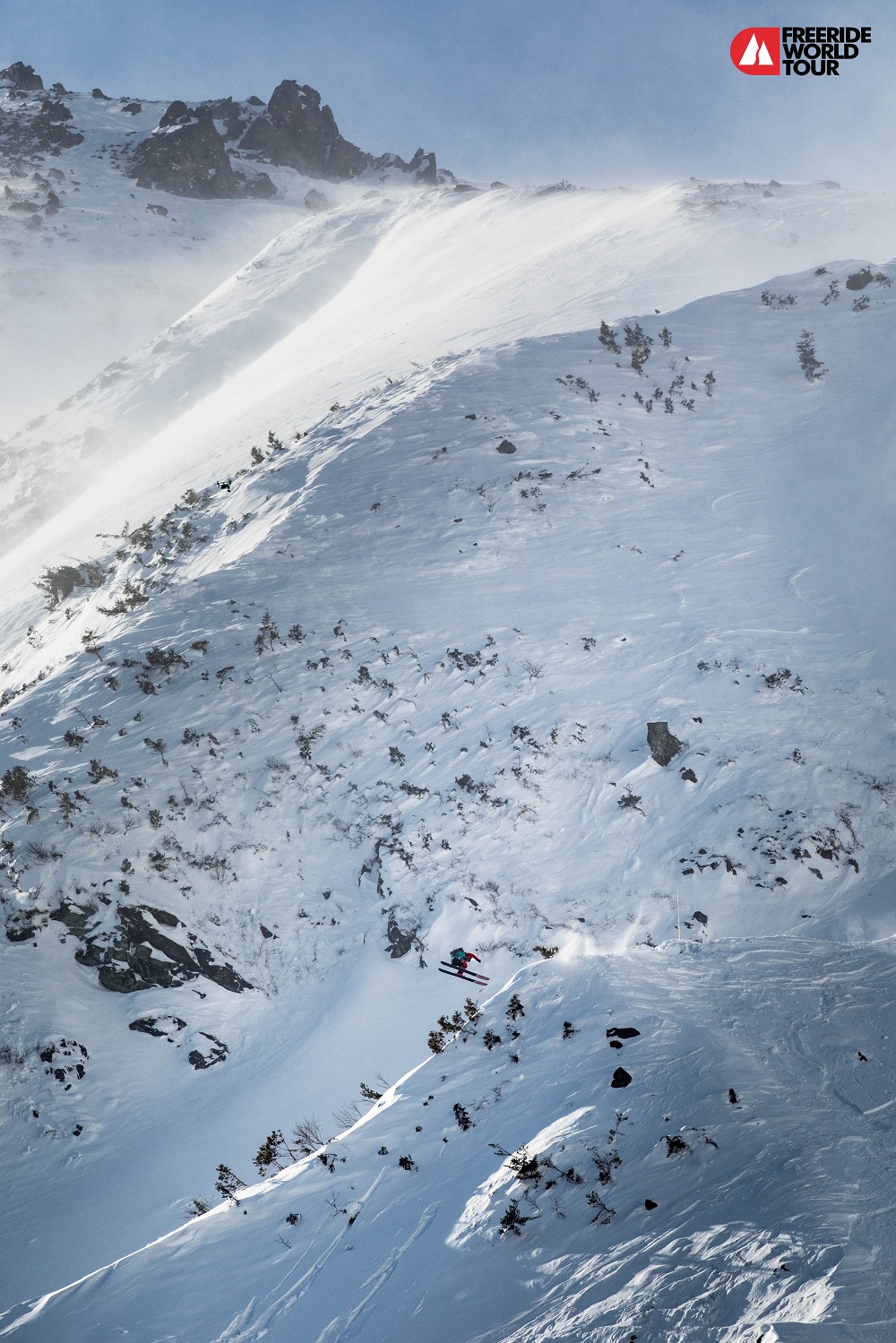 Despite the high winds, riders made light work of the top part of the face Photo: D.Daher