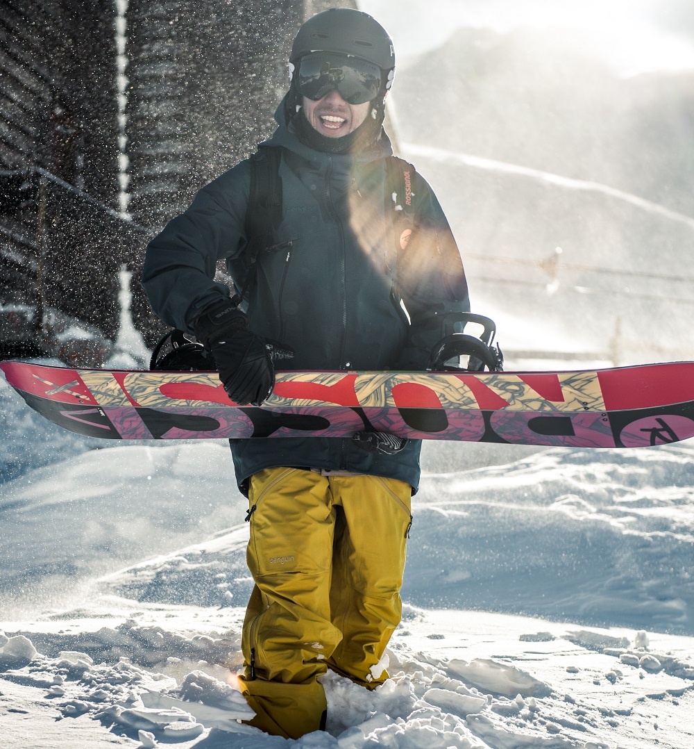 "All I need is WIFI!" Victor splits his time between social media management and snowboarding.  Andreas Vigl