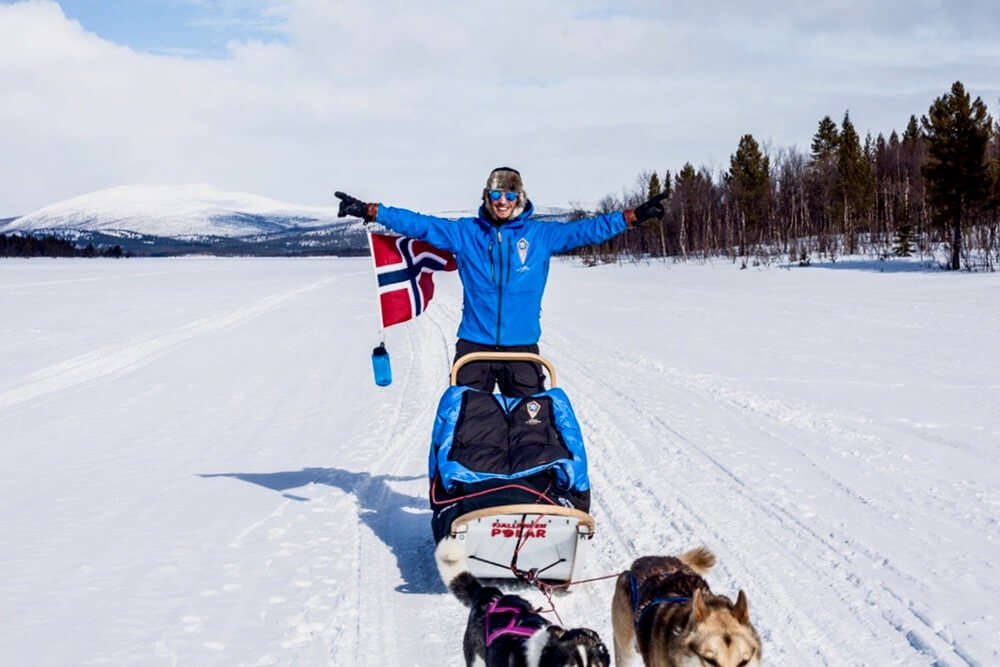 In brief moments when the weather subsided we witnesses awe inspiring scenery. I felt on top of the world! Photo: Kasper De Thurah