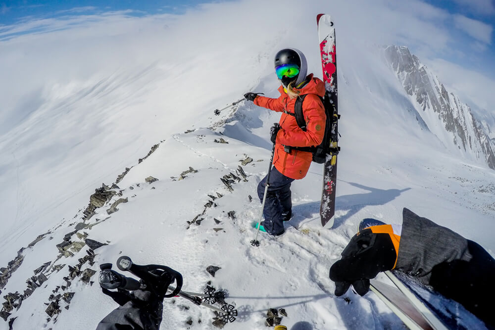 High up and scoping out the options!