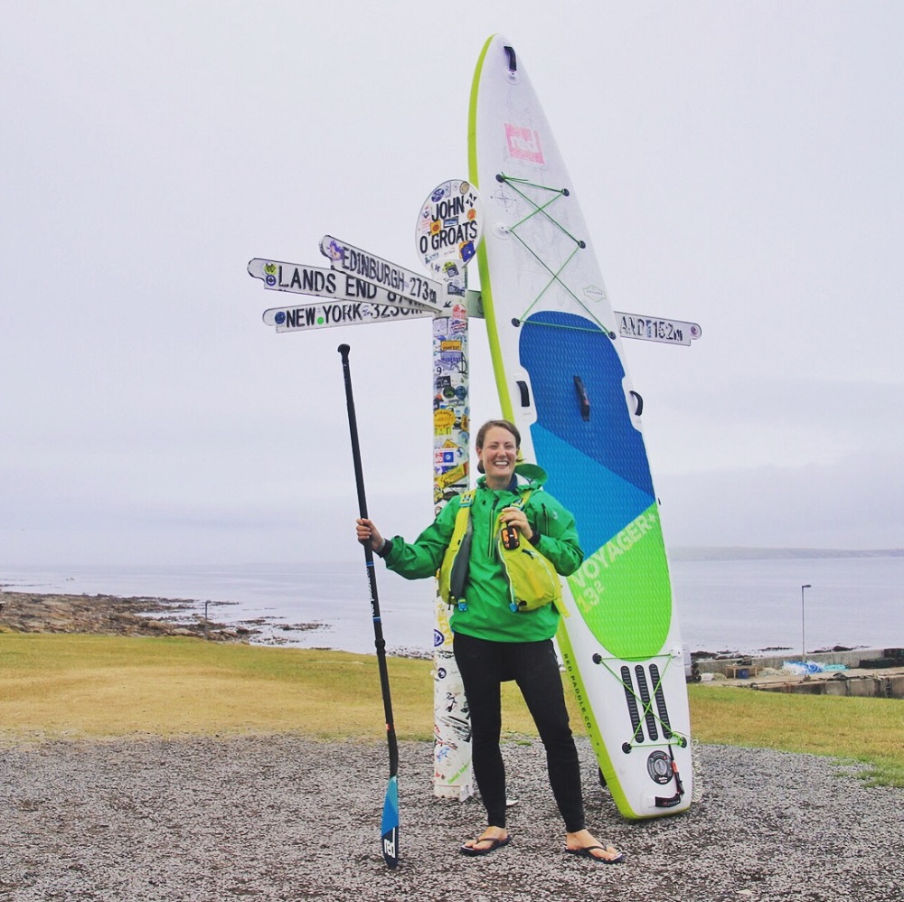 On the 10th of July 2018, 81 days after setting off, Fiona arrives at John O'Groats to become the first woman to complete a length of Britain triathlon.  Photo: Liam Morrell