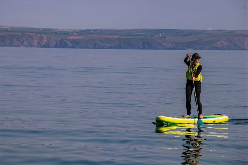 En route to Lundy Island with the Hartland coastline in the distance Photo: Liam Morrell