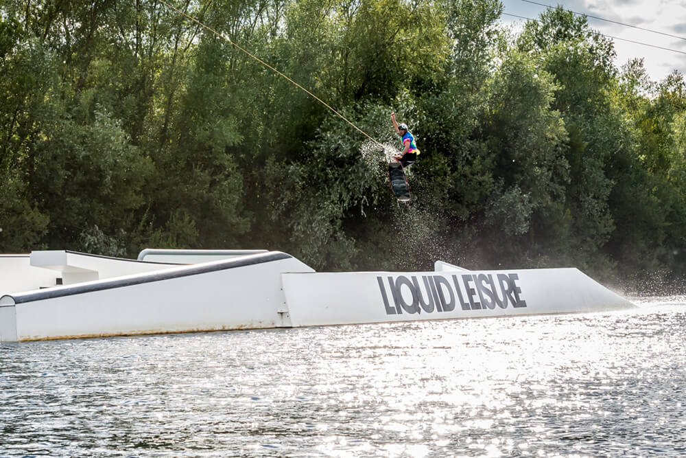 Liam sends it the moon with this 270 gap transfer to rail.  Photo: Jon Shrimpton | Mantis Pro Media