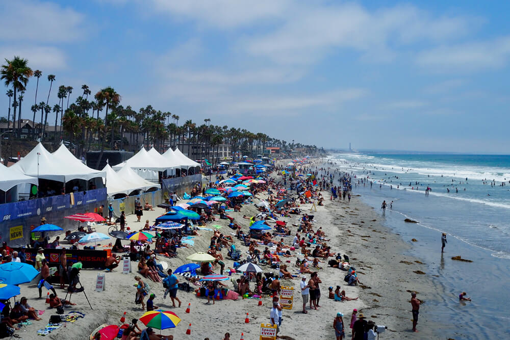 Oceanside Beach for the Supergirl Pro Contest in California was such an incredible experience, and what a crowd!