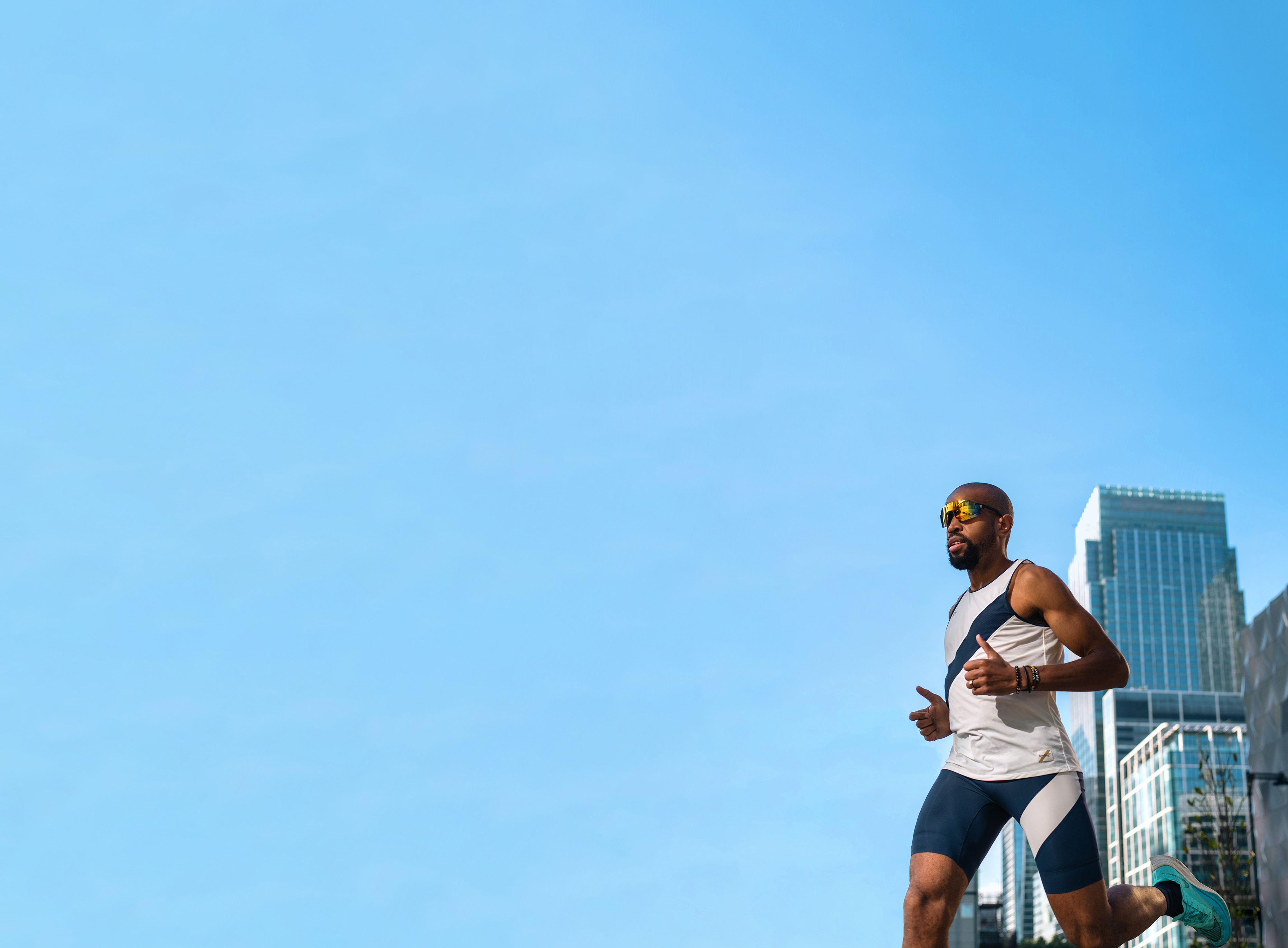 A runner in SunGod sunglasses