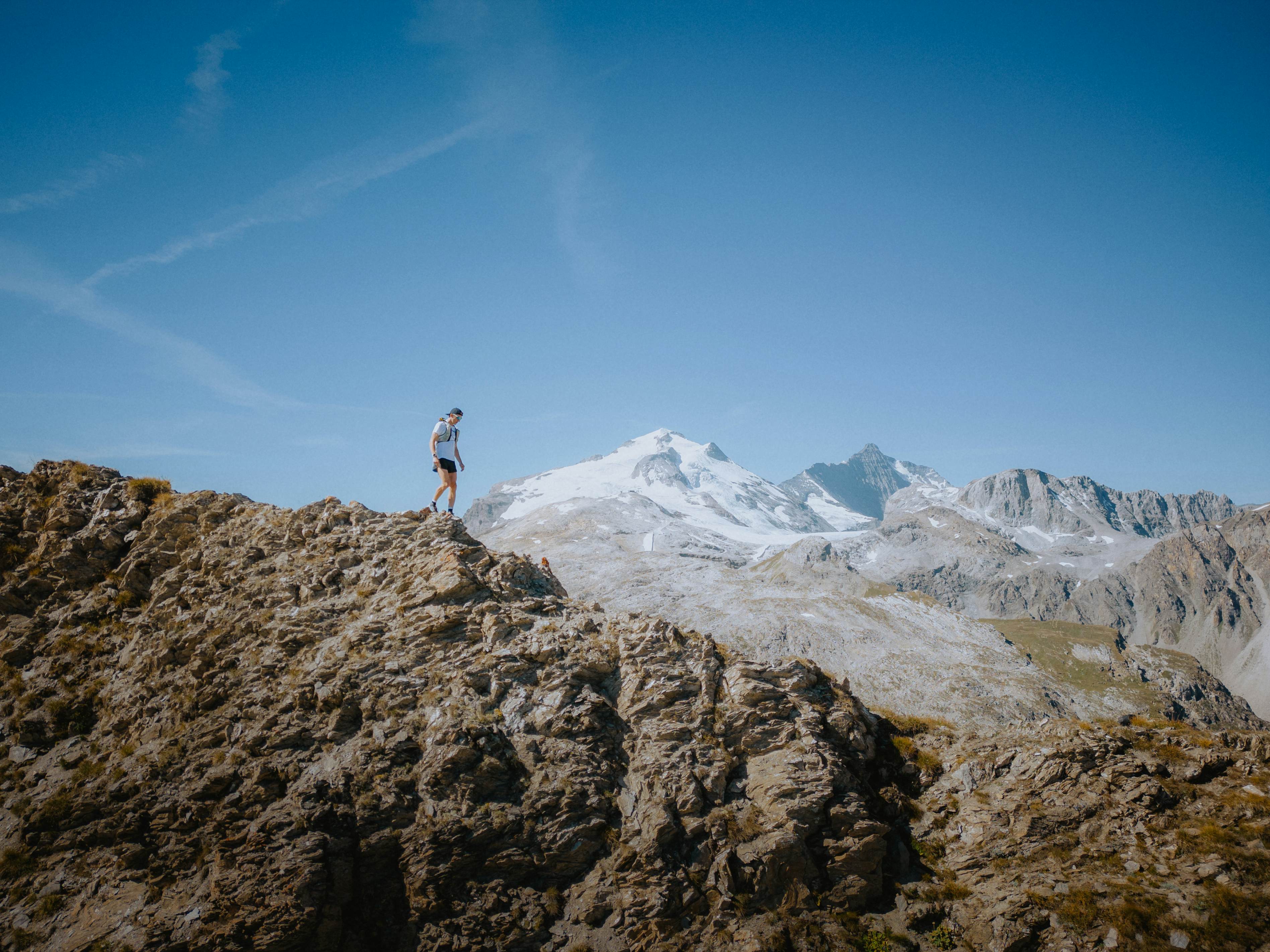 Tom Evans training in Chamonix