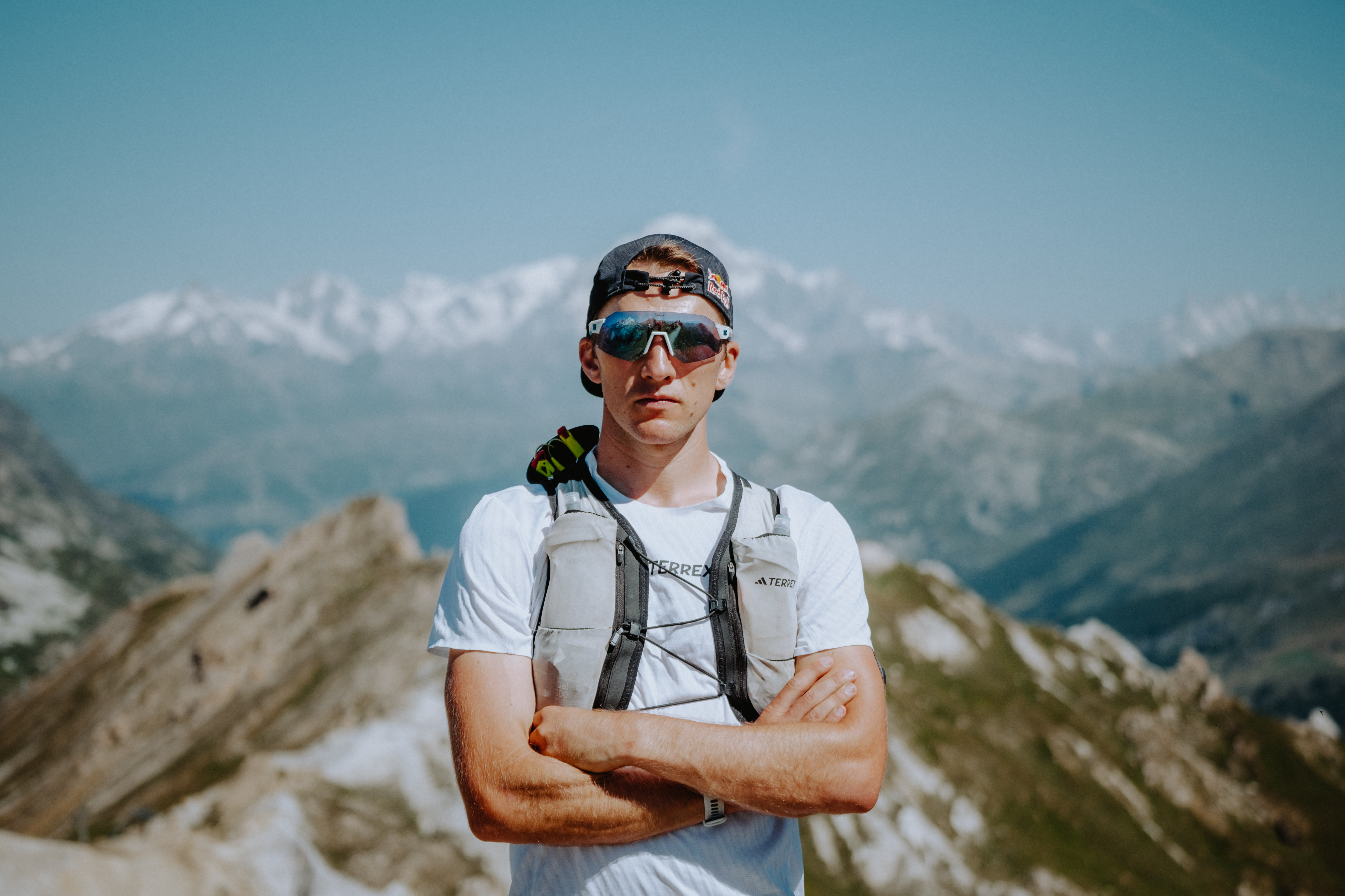 Tom Evans trail running in Chamonix