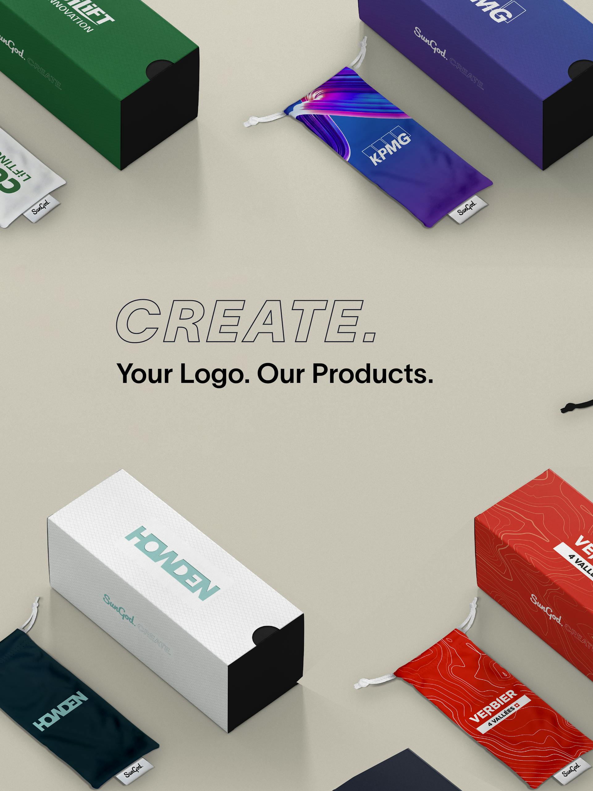 SunGod Create: Custom sunglasses and packaging for bulk orders