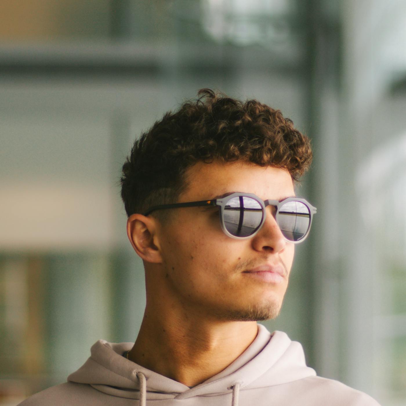 Lando Norris in McLaren Zephyrs sunglasses